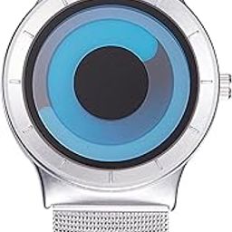 New Analog Vortex Quartz Men's Watch (Blue and Black Dial). Stainless Strap, Water Resistant, Formal & Casual Wear, Gift Watch for Men. Stylish, Trendy & Unique.-picture-5