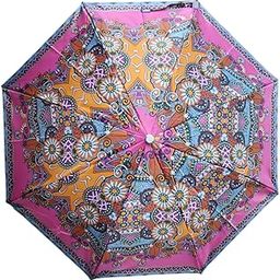 Multi color 2 fold umbrella for woman ladies-image-53