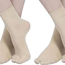 Women's Nylon Ankle Length Opaque Thumb Socks - Pack of 2 Pairs-image-48
