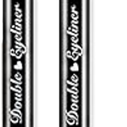 Eyeliners Stamp, Black Hearts Face Stamps Makeup Eyeliner Eye Stamp Liners Tool Set Kit for Women Waterproof, Wing Eyeliner Stamp Figures Tool Wingliner Shapes, (Black, Heart)-image-59
