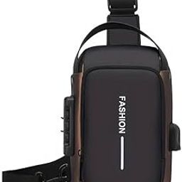 Multi-Functional Chest Crossbody Bag, Waterproof Anti-Thief Code Lock Casual Bag, Smooth Zipper Bag Sports Bag, Shoulder Bag, Messenger Bag, Travel Bag, Business Bag-image-94