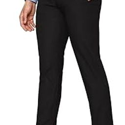Mens Regular Fit Solid Classic Formal Pant Black-picture-17