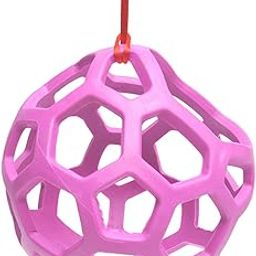 SAZ DEKOR Horse Treat Ball Paddock Rest Hollow Fun Hay Feeder Toy for Horse Goats Sheep Violet-image-0