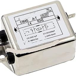 CW4E-20A-T 10A/20A 220VAC single-phase AC power filter is not susceptible to interference (Size : CW4E-20A-T)-10
