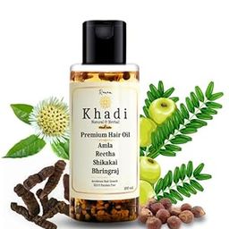 Romam KHADI Amla, Reetha, Shikakai & Bhringraj Premium Hair Oil | Promotes Hair Growth & Reduces Dandruff | SLS & Paraben Free-image-21