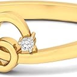 pc jeweller The Gembira 18KT Yellow Gold & Diamond Rings-picture-1