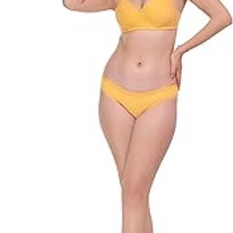 Women's Cotton Lightly Full Cup Padded Non-Wired Reagular Bra Panty Set (Pack of 1)-image-11