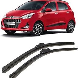 Wheelyfine® Frameless design high performance wiper suitable for hyundai grand i10, (pack of 2) Dr side-22 inch, Pa side-16 inch-11