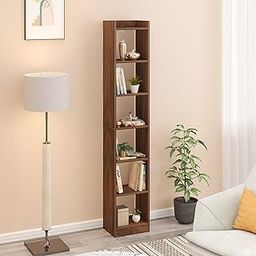 BLUEWUD Asburg 6 Layer Engineered Wood Bookshelf Multipurpose Decor Storage Rack Organizer for Living Room, Kitchen, Bedroom, Home Library (Brown Maple / 33 X 23.8 X 181.5 Cm) DIY (Do it Yourself)-3