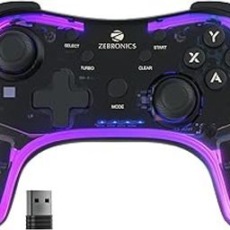 ZEBRONICS MAX LINK Wireless Gamepad, Dual motors Haptic feedback, Built-in rechargeable battery, RGB light, Plug & play, Supports (Windows | Android)-21