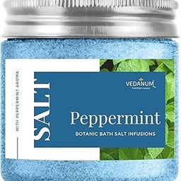 Vedanum Premium Aromatic Peppermint Bath Salt for Skin Nourishment, Relaxing, Foot Massage, Pain Relief, and Aromatherapy - 200 Gm Jar-image-35