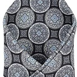Men Grey Print Party Pocket Square-image-117