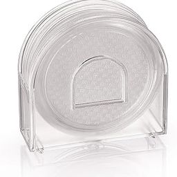aaKaR - Refresh Coaster (Textured Clear) - Coaster with Stand - Set of 6-image-52
