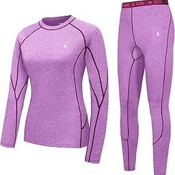 Women's Thermal Underwear Sets Lightweight Warm Base Layers Quick Dry Wicking Top and Bottom for Winter-image-9