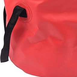 Enakshi (LABEL) Outdoor Collapsible Water Bucket Carrier Leakproof Folding Pail Red 30L-14