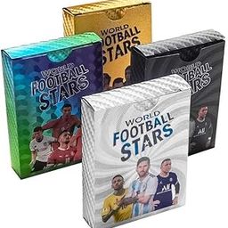 Worshiper World Football Soccer Star Gold Cards, Soccer,Football Trading Card, Soccer 2024 World Cup Football Star Card, UEFA Champions League Football Fans. (55 GOL+55 Black+55 Silver+55 Rainbow)-image-43
