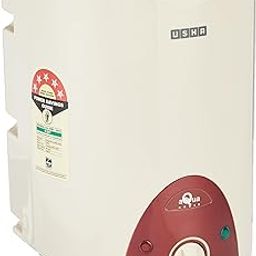 Usha Aquagenie 6 LTR 2500-Watt 5 Star Storage Water Heater (Ivory Wine),with Free Installation and Connection Pipes-image-6