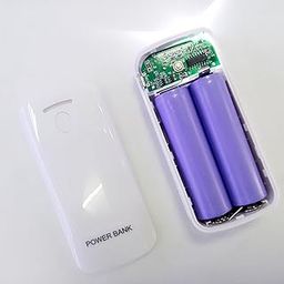 CLUB BOLLYWOOD DIY Mobile Phones External USB Power Bank Case Kit 18650 Battery Boxs Pink-26