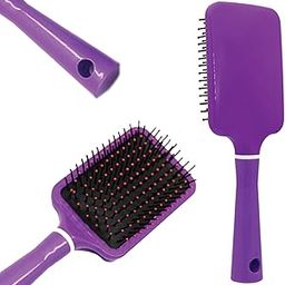 TEMPERIA (1 pcs) Hair Comb for Women & Men - Paddle & Flat Hair Brush For Adding Curls, Volume & Waves - Premium & Ergonomic Hairbrush (Random Colors) (MN01)-image-9