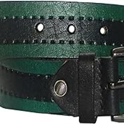 Men's Genuine Leather Belt, Casual Belt for Men, Mens Belt, 3.5 cm Width, Brass Buckle, Stylish Casual Belt for Men - Dual colour-image-1