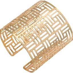 Trendy Stylish Double Infinite Twisted Gold Plated Shiny Geometric Kada Bangle Cuff Open Bracelet for Women and Girls-19