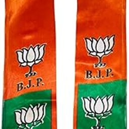 Gamcha For Men,Women l BJP Party Patka/Gamcha saffron l BJP logo design white, Political Events-image-84