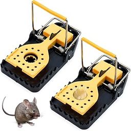 HASTHIP® Quickly Rat Trap Cage - Humane Large Mouse Trap - Rat Repellent for Home - Reusable Catch & Release - Keep Away Rats - Rat Catcher Trap for Home - Rodent Trap for Mice, Pets, Rodents (2 Pack)-6