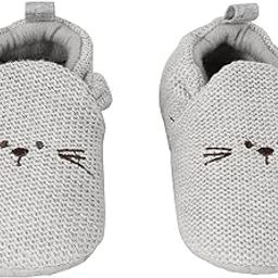 BabyMoo Knitted Grey Baby Girls Synthetic-Soft and comfortable Stylish Pull-on Casual Booties For Age 6-9 Months-image-44