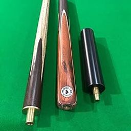 Laxmi Ganesh Billiard Professional 3/4 Snooker Cue, Black & White-picture-25