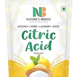 Nature's Bridge Natural Citric Acid | Nimbu Sat | Lemon Salt | Citric Acid Crystals | Citric Acid Powder for Cleaning, Food Grade, Nimbu Sat - Multiple Uses for Home and Kitchen (400 Gm)-image-27