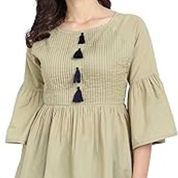 Women's Casual Cotton Mustard Solid Top (Mustard)-image-13