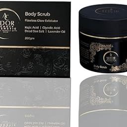 ADOR BEAUTY COSMETIC Exfoliating Body Scrub – Flawless Glow Formula with Kojic Acid, Glycolic Acid, Dead Sea Salt & Lavender Oil – Brightens, Smoothens & Detoxifies Skin – 200gm-picture-53