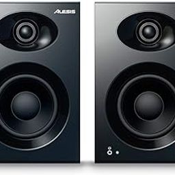 Alesis Elevate 4 |Pair of 50 W Powered Desktop Studio or Gaming Wired Speakers (Black)-19