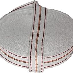 DHORI Gitanjli NIWAR 2.5-Inch Width Cotton Niwar Roll | Ideal for Traditional Khatiya, Charpai, and Folding Beds (3Kg) (Pure White, 3kg)-25