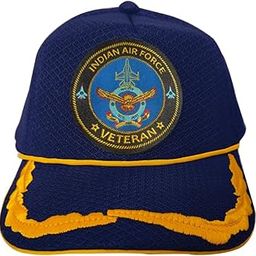 Indian Air Force Veteran Men's Polyester Proudly Served Baseball Cap, Free Size (Blue)-image-30