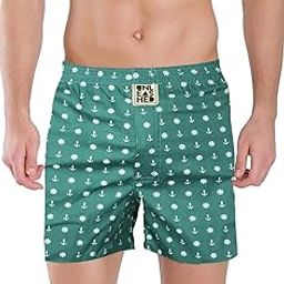 Printed Cotton Boxer Shorts for Men (Pack of 1) - Boxer_ Anchor-image-31