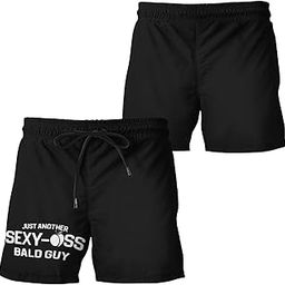 Men's Swim Trunks with Funny Print Quick Dry Swimsuits Beach Shorts with Pockets Summer Gifts-image-2
