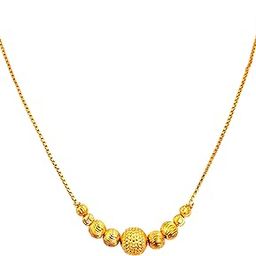 Gram Gold Plated Boll Pendant with Chain for Women and Girls-image-18