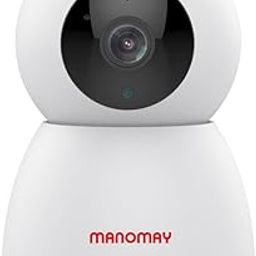 MANOMAY 2MP Smart CCTV Wi-fi Home Security Camera with Pan Tilt 360° View, 2 Way Talk, Cloud Monitor, Motion Detect, Supports SD Card Up to 256 GB, Night Vision, Alexa-5