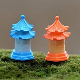 Bloom Bagicha Small Pagoda - (Set of 2) Miniature for Tray Gardening/Landscaping/Bonsai Decoration/Home/Garden Décor/Home Decor-image-101