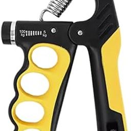 AJRO DEAL Adjustable Hand Grip Strengthener with Counter (5-100Kg) – Power Gripper for Forearm, Finger & Wrist Exercise | Ideal for Home, Gym & Rehab-image-2