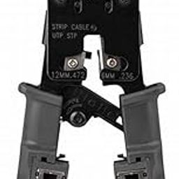 Network Cable Crimper with LAN Tester for 4P 6P 8P Telephone Cable RJ45/RJ12/RJ11 Network Cable Pliers Ratchet Crimping Tool Modular Telecom Crimping Tool (SCC-001(With LAN Tester))-11