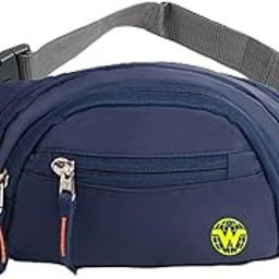 Casual Waterproof Waist Fanny Pack Waist Belt for Travelling Waist Bag Unisex Waist Bag (Blue)-image-85
