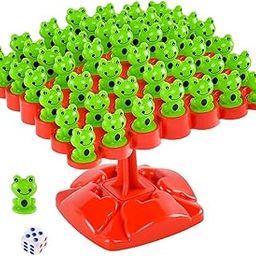 AELLA Multiplayer Frog Balance Games for Kids Board Games for Family 3 + Years Balancing Frog Game Board Kids Fun Topple Tree Indoor-image-25