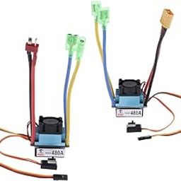 SAZ DEKOR 480A Speed Controller Waterproof Brushed ESC for 540/550/775 Motor XT60 Plug-image-15