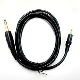 Hybite p38 Mono Male 6.3 mm to 3.5 mm Stereo EP Male Digital mic Cable for Amplifier DJ Console, Mixers and Guitar 5mm Thickness 1.5 Meters - Black-image-42