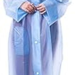 Rainwear Ladies Waterproof Long Sleeves Raincoat Victoria (L, Blue, New Age Color with Simple Attractive Transparent Design)-picture-18