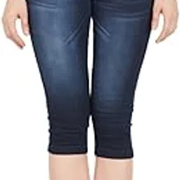 mm-21 Skinny Fit Women Denim Capri-picture-6