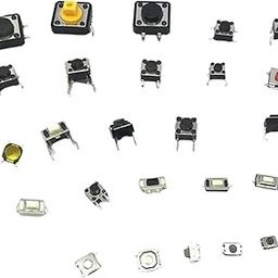 CALANDIS® 25 Values Tactile Push Button Micro Switch Assortment Kit 125PCS(25x5PCS)-33