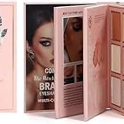 BEAUZY 5-in-1 Foldable MakeupBook Palette – Portable, Long-Lasting All-in-One Set with Contour, Blush, Highlighter & Eyeshadow Universal Shades for All Skin Tones & Looks (Fashion Edition)-12